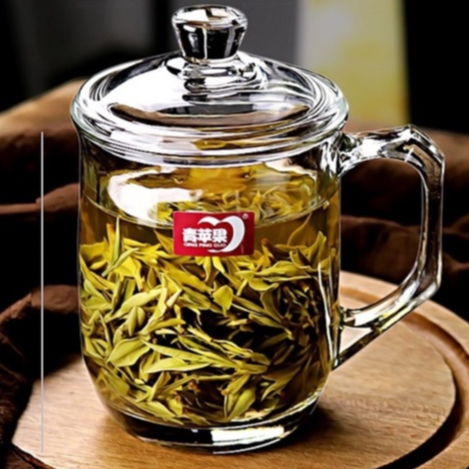 Ly/ Ca Thủy Tinh Uống Trà, Thảo Mộc, Yến Cao Cấp. Hoa Văn San Trọng