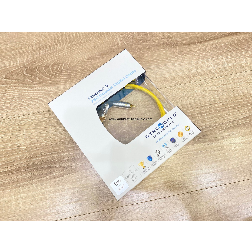 Dây tín hiệu WIREWORLD Chroma 8 Coaxial Digital Audio 1M