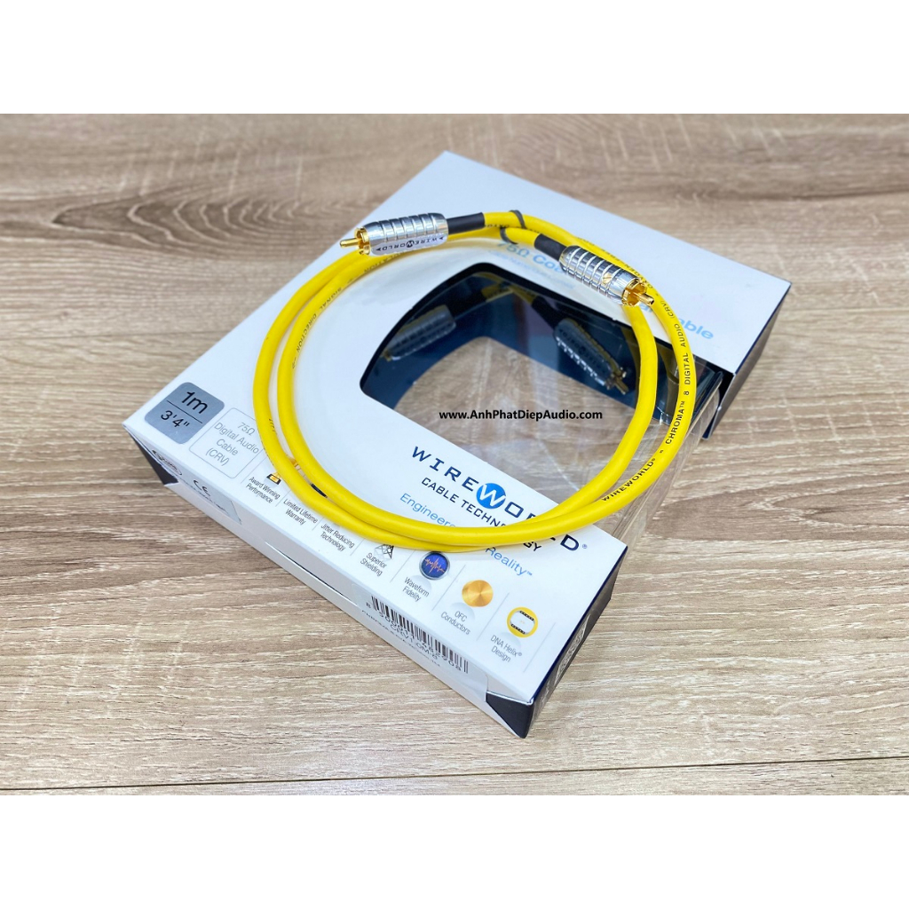 Dây tín hiệu WIREWORLD Chroma 8 Coaxial Digital Audio 1M
