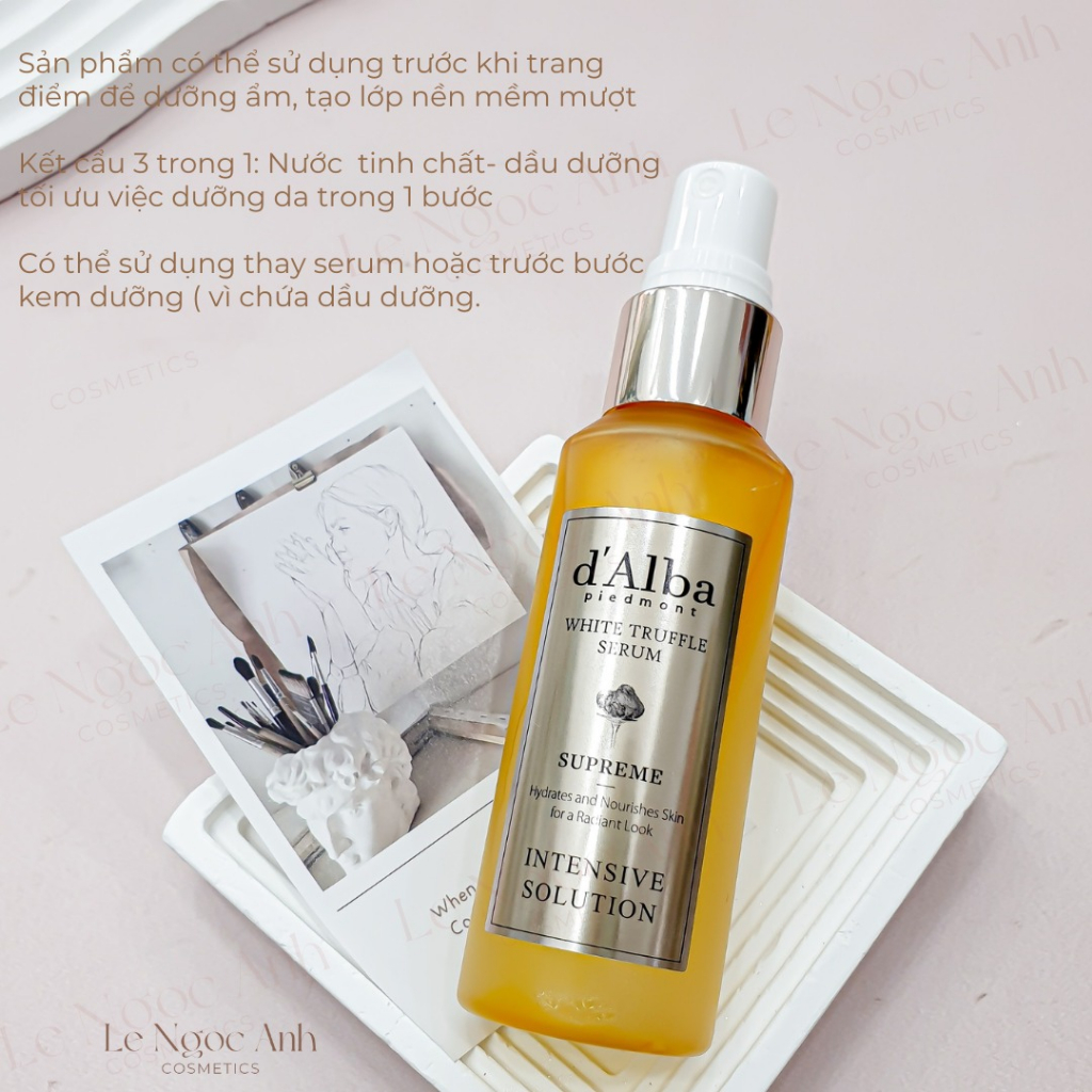 Serum Dạng Xịt Dưỡng Da Căng Bóng d'Alba White Truffle Serum Supreme