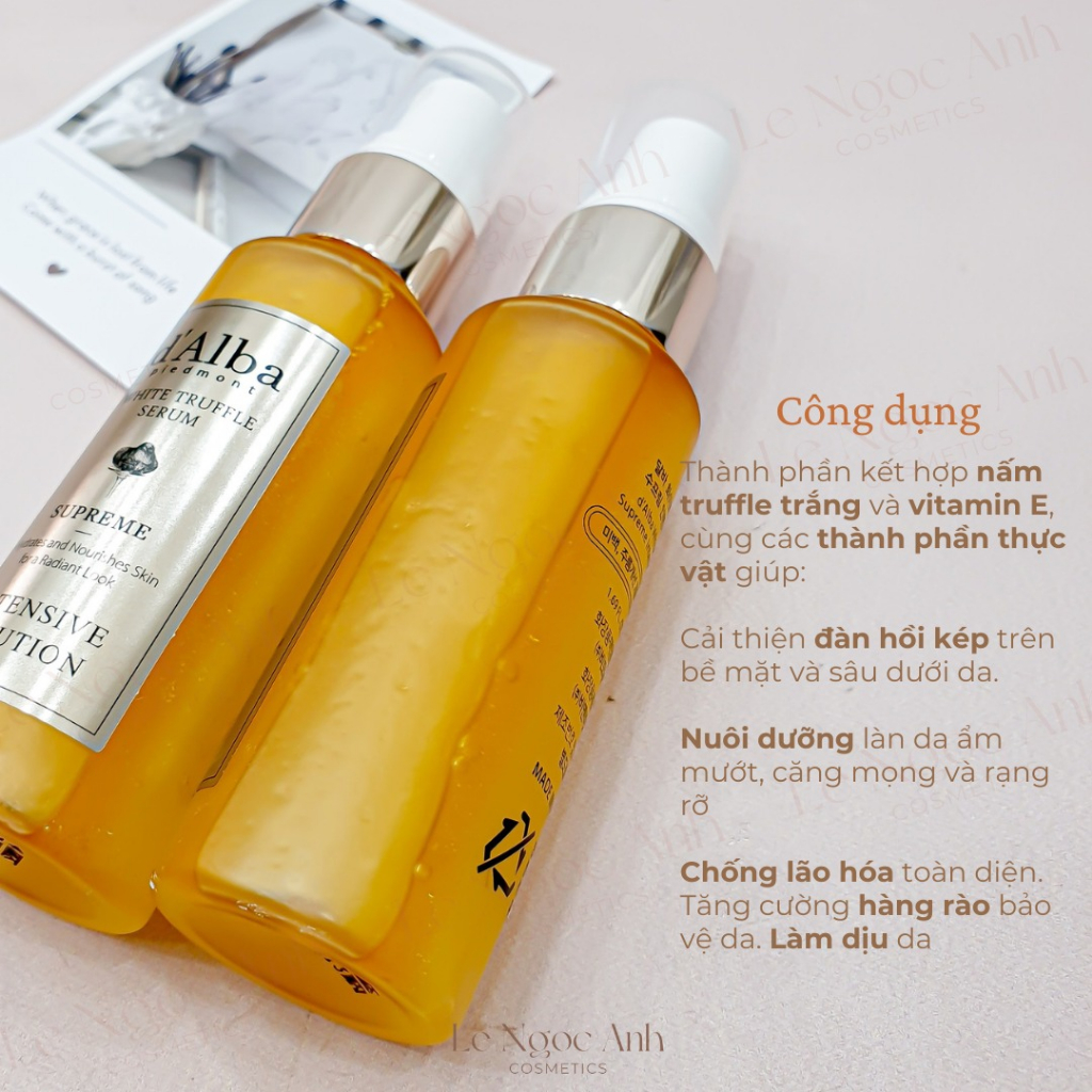 Serum Dạng Xịt Dưỡng Da Căng Bóng d'Alba White Truffle Serum Supreme