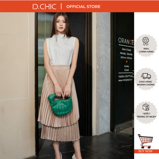 Chân váy dập ly 2 tầng d.chic ms: 382719