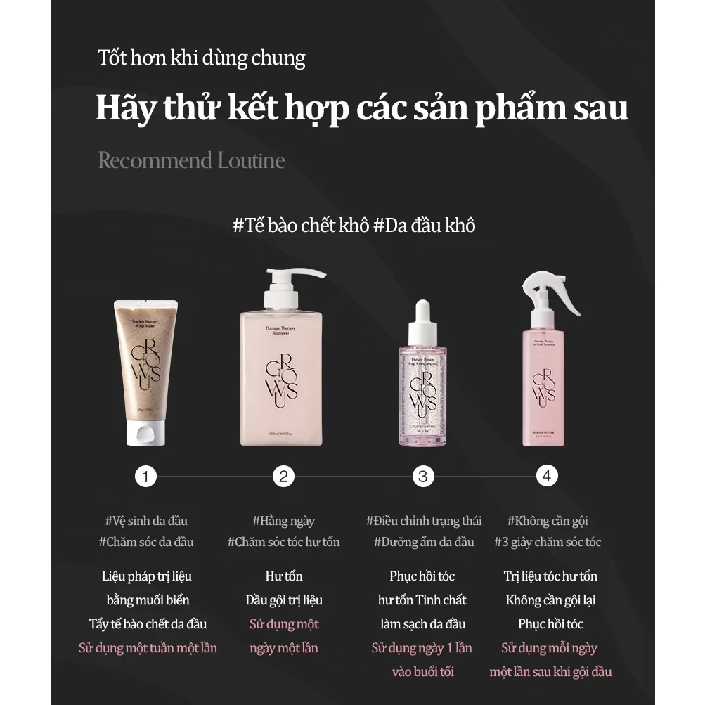 Dầu gội phục hồi tóc hư tổn chiết xuất ngọc trai