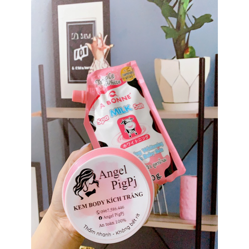 Kem body kích trắng Angel