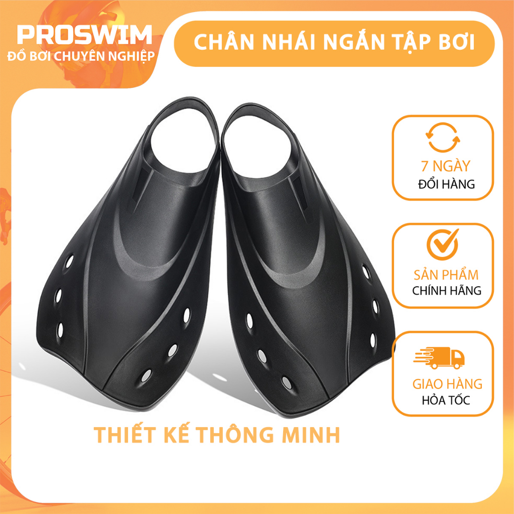 Chân vịt tập bơi lặn Chân vịt bơi lội Chân vịt bơi sải bơi butterfly WAVE dạng ngắn