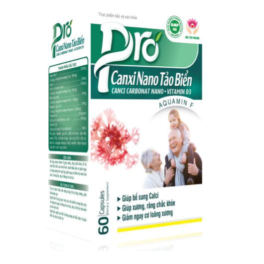 Pro Canxi Nano Tảo Biển( Lọ 60 viên)