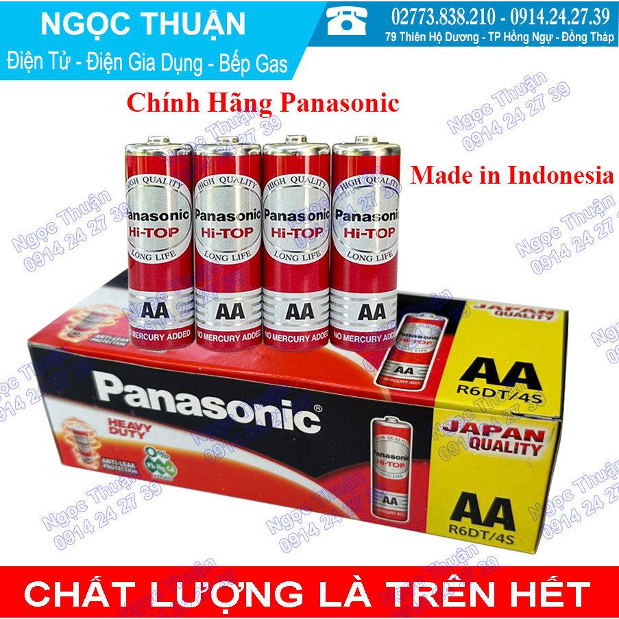 Hộp 60 Viên Pin Panasonic AA R6DT/4S
