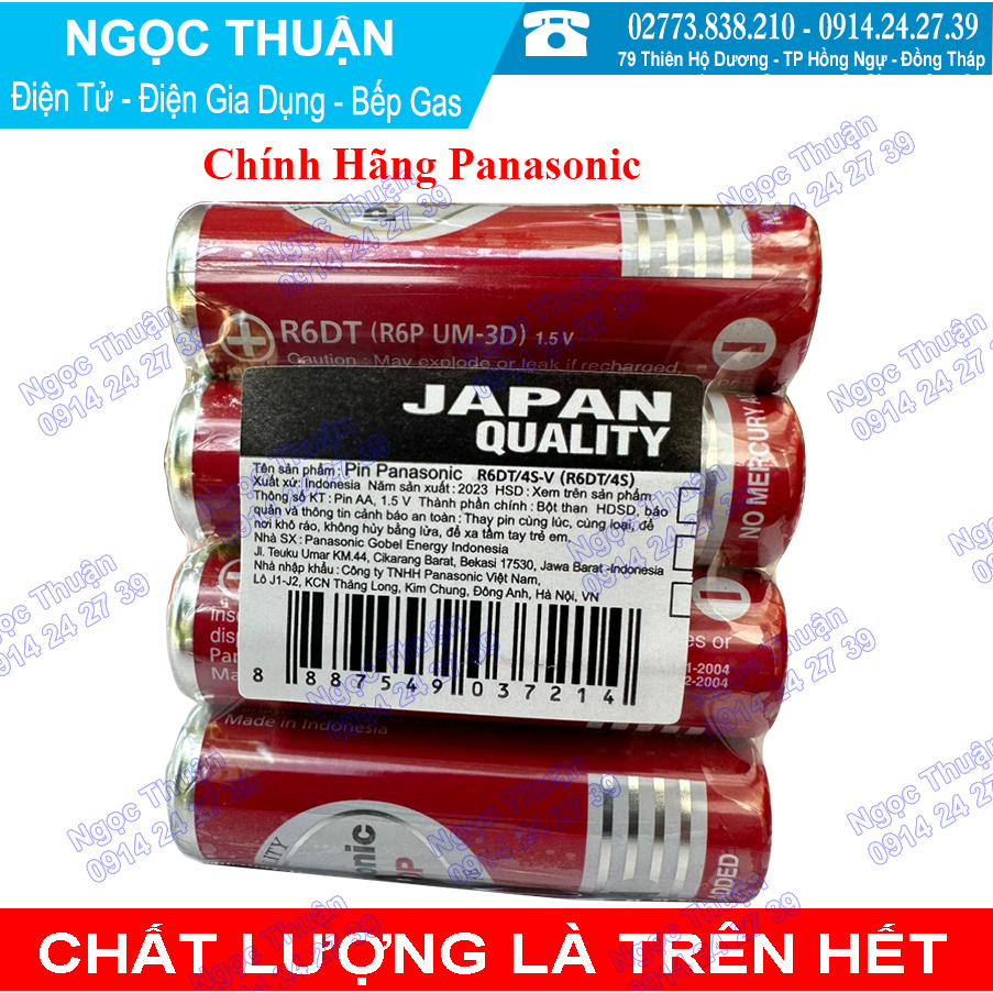 Hộp 60 Viên Pin Panasonic AA R6DT/4S