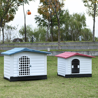 Bộ Chuồng Nhà Nhựa Kiểu Âu Mỹ Nhập Khẩu Nguyên Bộ(có cửa sổ)Dành Cho Pet Dưới 50kg Mã 424 và 424s.