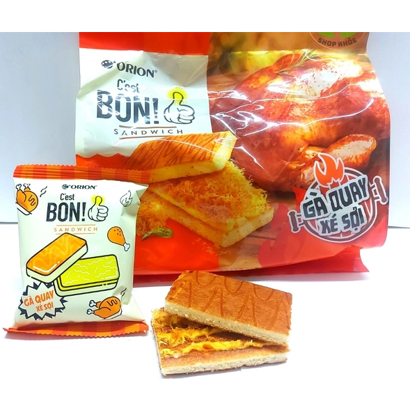 Bánh Ăn Sáng C'est Bon Orion Sandwich Sốt Bơ Phô Mai Chà Bông