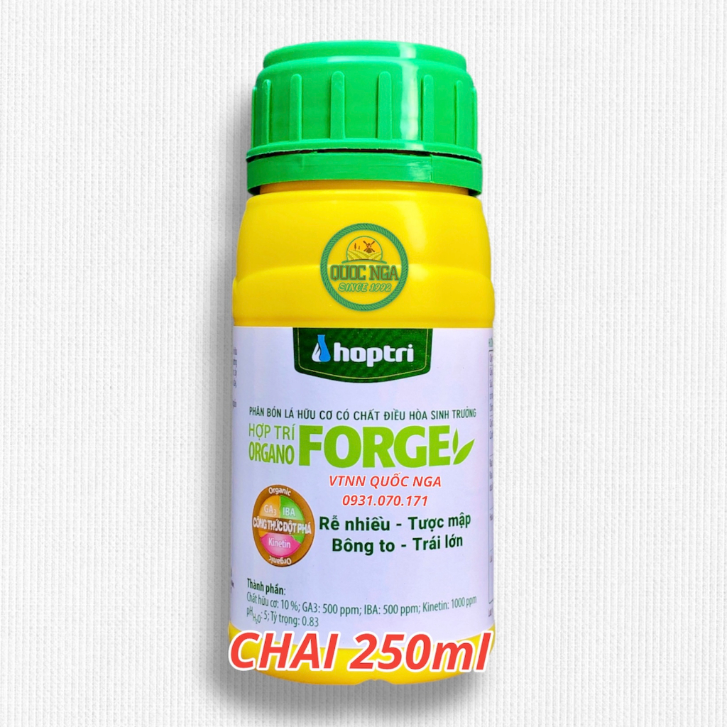 PHÂN BÓN LÁ HỮU CƠ ĐIỀU HÒA SINH TRƯỞNG HOPTRI ORGANO FORGE
