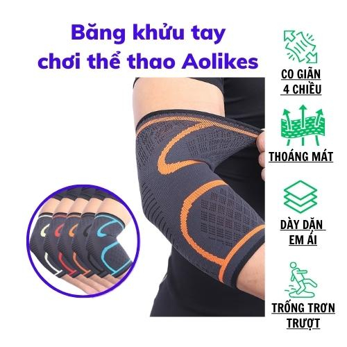 Băng Bảo Vệ Khuỷu Tay, Đai Đeo Khuỷu Tay Thể Thao, Gym chính hãng Aolikes