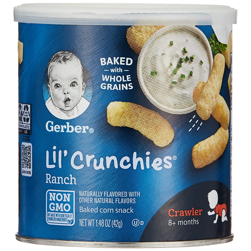 Bánh ăn dặm Gerber lùn hình thanh cho bé tập ăn dặm từ 6 tháng hàng air Mỹ vị hoa quả giá tốt