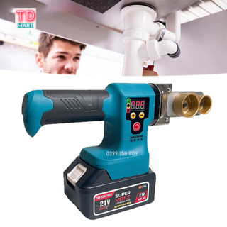 Máy hàn ống nhiệt dùng pin, hàn ống nước hàn ppr gia dụng- tặng kèm 3 ống hàn 20.25,32mm