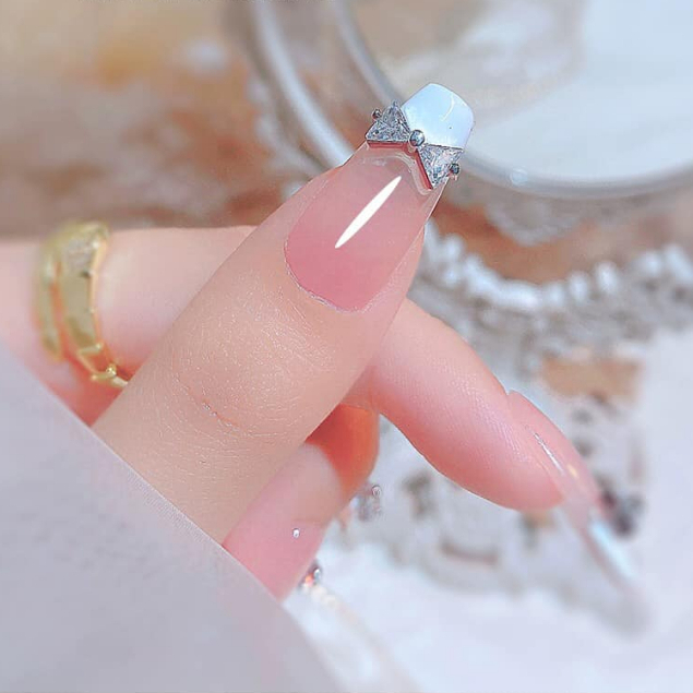 Charm tim nail, charm tim caro nail, charm trang trí móng tay