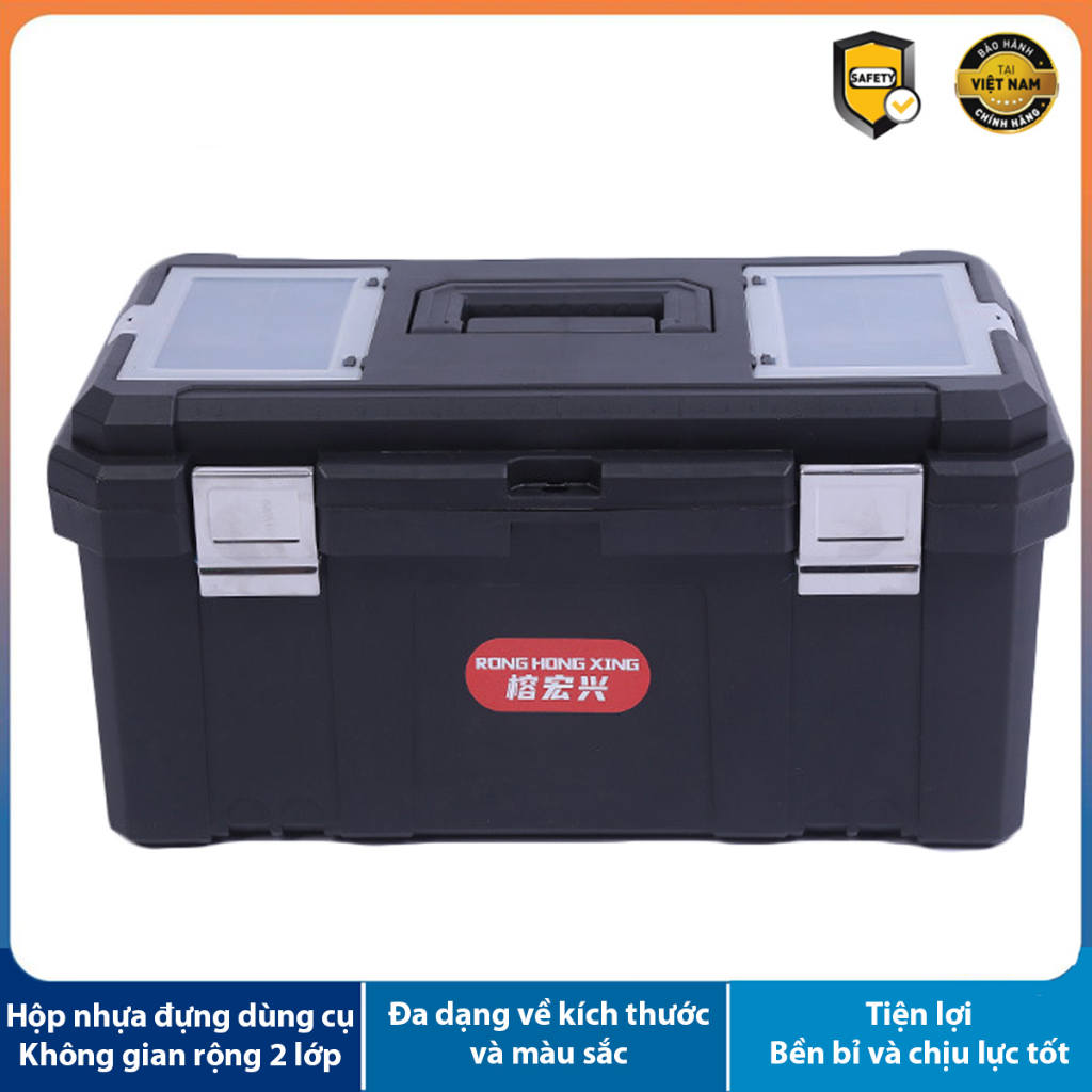 Hộp Nhựa PP Dày Bền Đẹp RongHongXing Đựng Dụng Cụ Đồ Nghề Có Nhiều Kích Thước Tiện Lợi