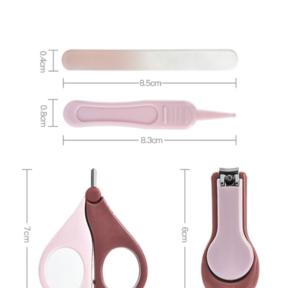 Bấm Móng Tay Trẻ Em, Bộ Dụng Cụ cắt móng tay đa năng Cho Bé 4 Chi Tiết.