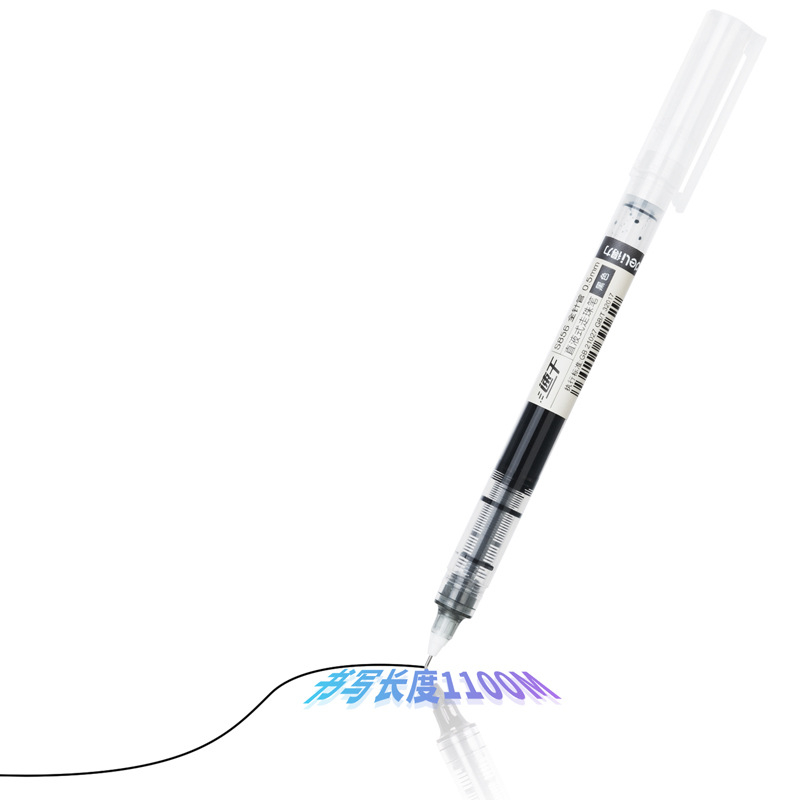 Bút Nước Gel Deli S856 Bút Thẳng Dung Lượng Lớn 0.5mm Viết Bút Trung Tính Bút Nước Màu Đen Xanh Đỏ
