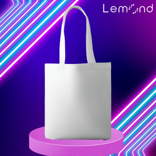  Túi Vải Canvas LEMOND Màu Trắng Phù Hợp Đi Học Và Đi Chơi