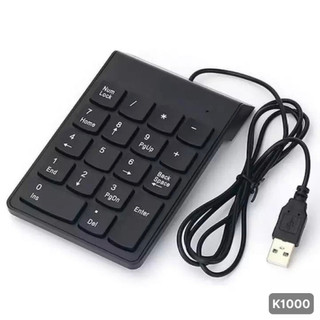 Bàn phím số mini có dây 18 phím nhỏ gọn18 phím cho máy tính xách tay, máy tính laptop-K1000