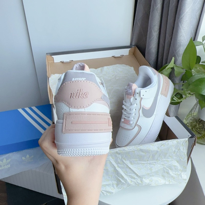 Giày Thể Thao/Giày Sneaker Shadow "Amenthys Ash". Giày sneaker AF1 Shadow Nữ Tính Mẫu Mới Nhất af1 SD kem xám nâu mới