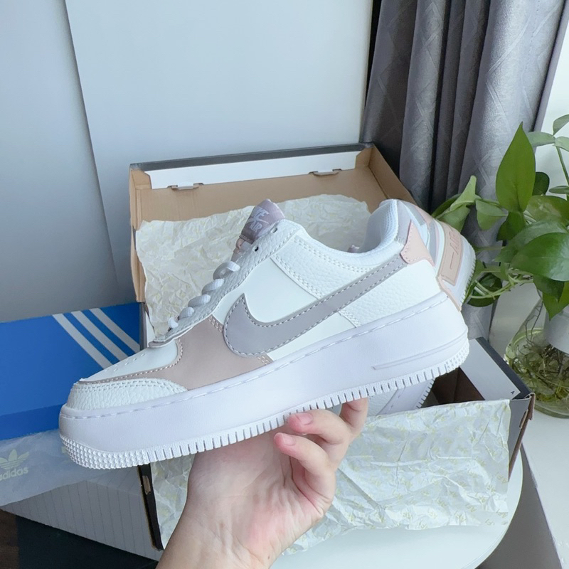 Giày Thể Thao/Giày Sneaker Shadow "Amenthys Ash". Giày sneaker AF1 Shadow Nữ Tính Mẫu Mới Nhất af1 SD kem xám nâu mới