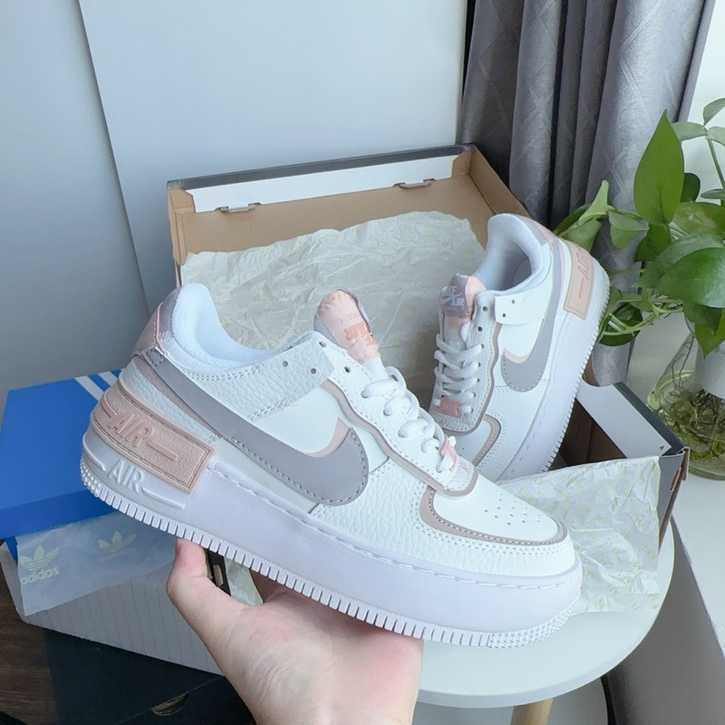 Giày Thể Thao/Giày Sneaker Shadow "Amenthys Ash". Giày sneaker AF1 Shadow Nữ Tính Mẫu Mới Nhất af1 SD kem xám nâu mới