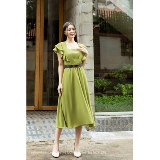 Đầm xòe tay cánh tiên xếp ly sang trọng