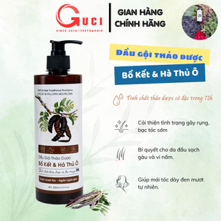 Dầu gội thảo dược, dầu gội bồ kết và hà thủ ô suôn mượt tóc, ngăn ngừa gàu 500ml
