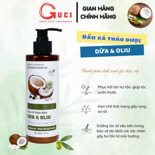 Dầu xả thảo dược dừa và oliu giúp dưỡng tóc - phục hồi tóc hư tổn 300ml