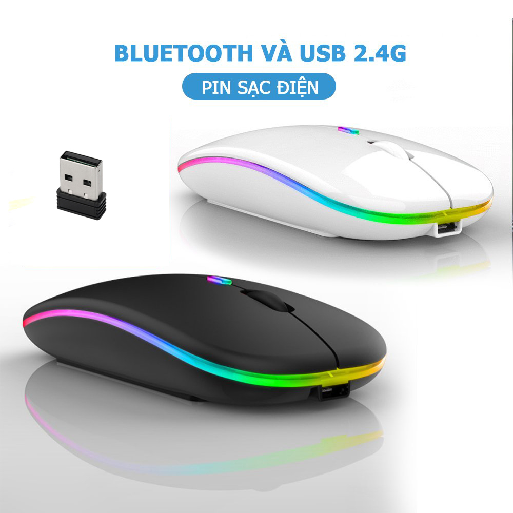 [Mã ICBFRI15 giảm 10% đơn 0đ] Chuột không dây Poermax A2 kết nối Bluetooth và USB 2.4G pin sạc tiện dụng | BigBuy360 - bigbuy360.vn