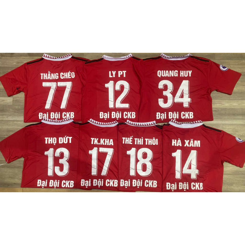 In Tên Số Theo Yêu Cầu Quần Áo Bóng Đá