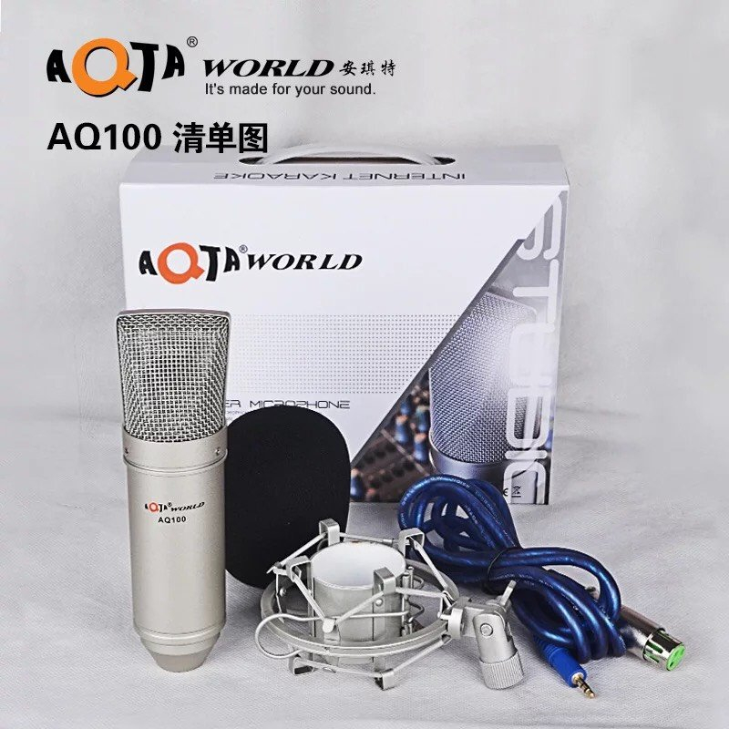 Bộ Micro Livestream AQ100 và Sound Card X5 Dùng Mic Thu Âm Hát Livestream Chuyên Nghiệp Giá Thành Siêu Hấp Dẫn