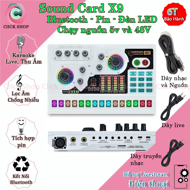 Bộ Micro Livestream AQ220 và Sound Card X5 Dùng Mic Thu Âm Hát Livestream Chuyên Nghiệp Giá Thành Siêu Hấp Dẫn