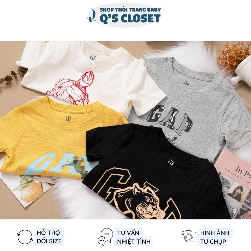 Áo thun in hình cổ tròn tay ngắn chất vải cotton xược thoáng mát dành cho bé từ 10kg-trên 40kg