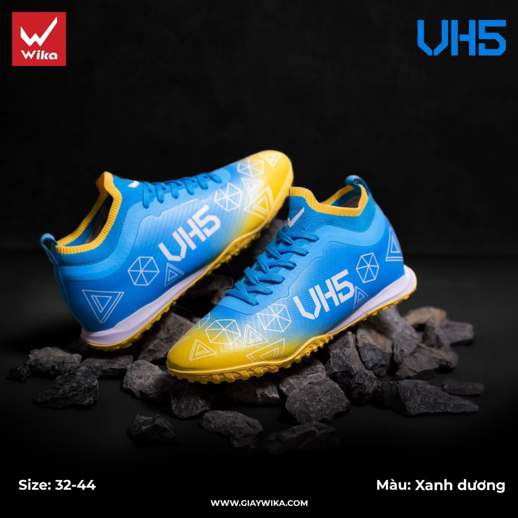 Giày Đá Bóng 𝐖𝐈𝐊𝐀 𝐕𝐇𝟓 - Size từ 34 - 44 - Hàng Chuẩn Chính Hãng Sản Xuất Tại VIỆT NAM