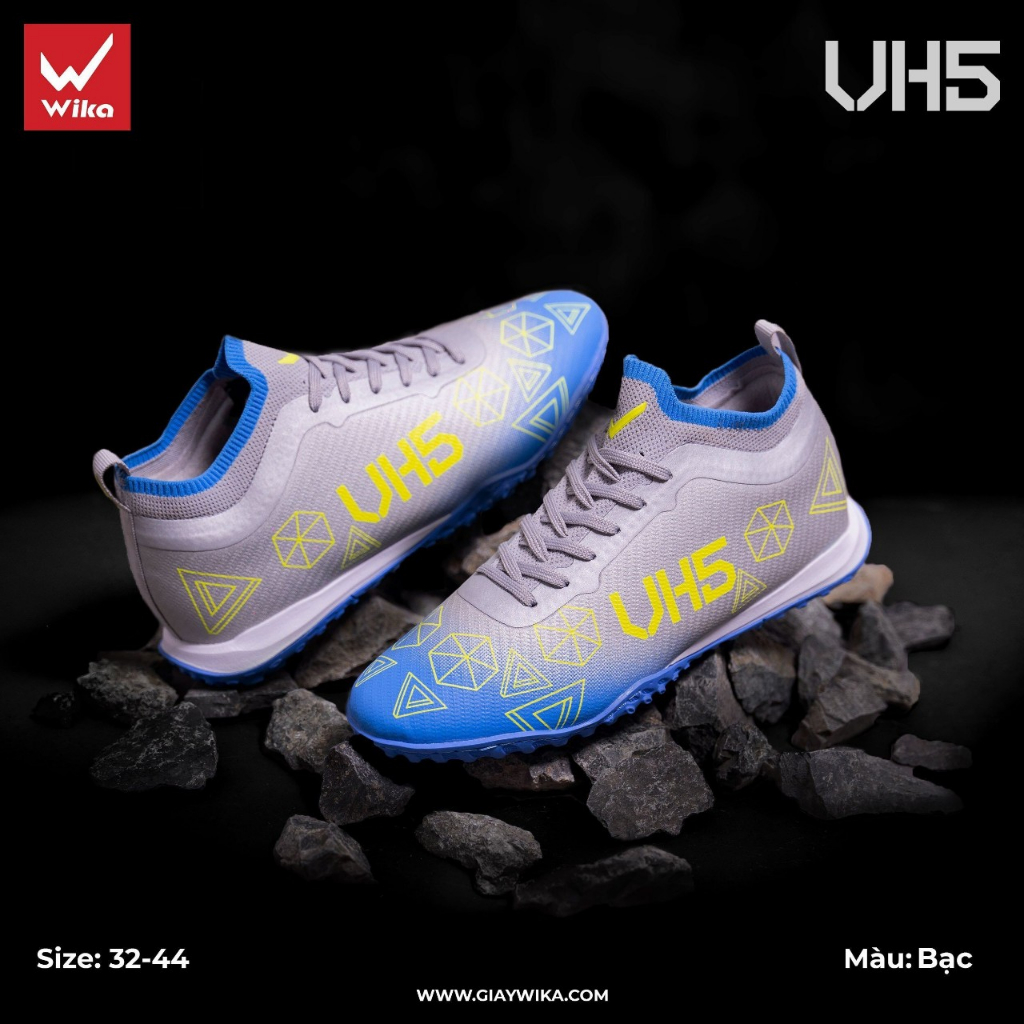 Giày Đá Bóng 𝐖𝐈𝐊𝐀 𝐕𝐇𝟓 - Size từ 34 - 44 - Hàng Chuẩn Chính Hãng Sản Xuất Tại VIỆT NAM