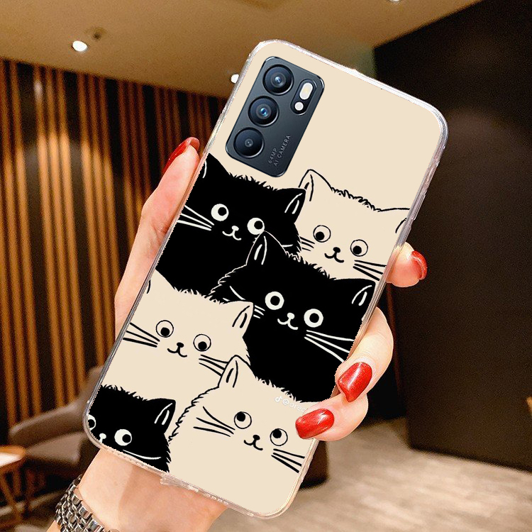 Ốp silicon in MG Oppo A52 A53 A54 A55 A57 A74 A92 A93 A95 Reno 4 Reno 5 Reno 6 5G Reno 6z 5G Reno 7z 5G Reno 8 cute
