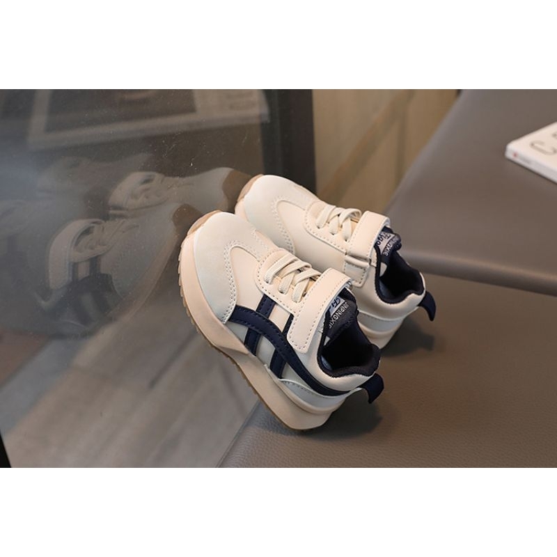 Giày Thể Thao Cho Bé, Giày Thể Thao Quai Dán Cho Bé 2 Màu Be, Nâu mã 8925