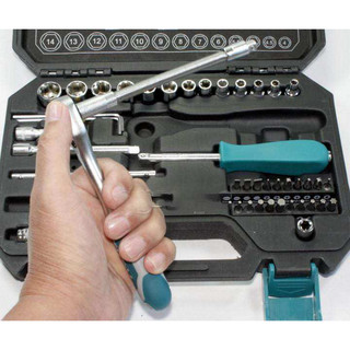 Bộ 45 Socket (1/4 inch) và cần 2 chiều TOTAL THT141451 (Đồ nghề Chính Hãng)