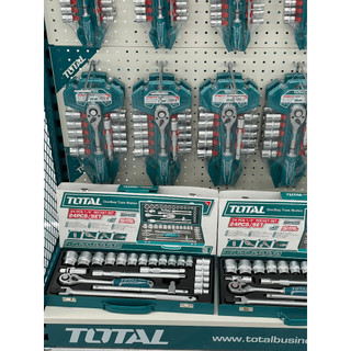 Bộ 12 cái socket (1/2 inch) & cần 2 chiều TOTAL THT141121 (Đồ nghề Chính Hãng)
