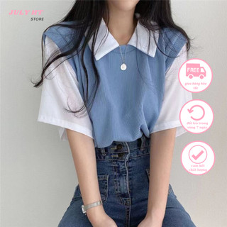 Áo phông, áo polo nữ tay nỡ basic cổ bẻ polo phong cách thanh lịch hàn quốc