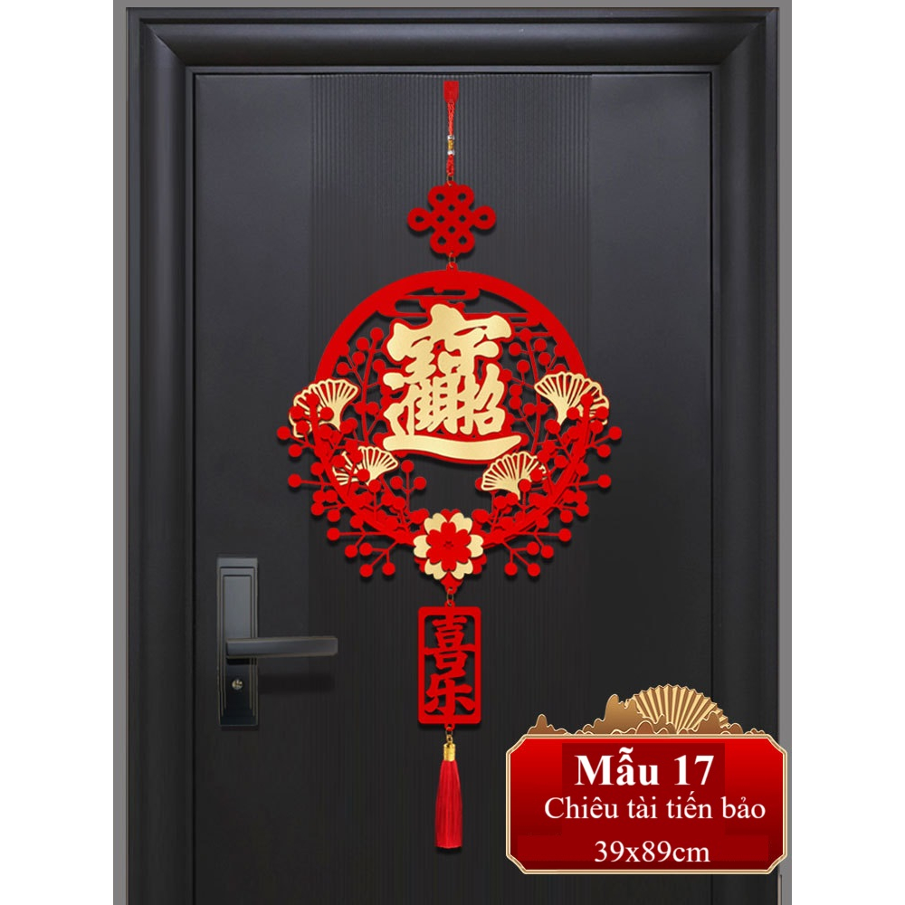 Chữ Phúc treo cửa ngày Tết May Mắn Lộc Đầy Nhà