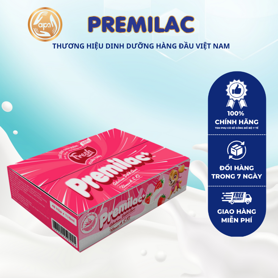 Sữa dinh dưỡng pha sẵn Premilac Fresh vị Dâu 110ml