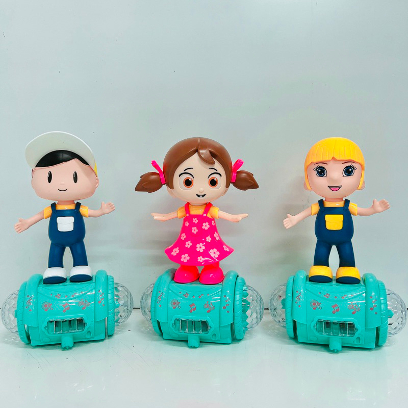Đồ Chơi Siêu Nhân Nhện,Người Sắt đi xe cân bằng di chuyển,có đèn và nhạc vui nhộn