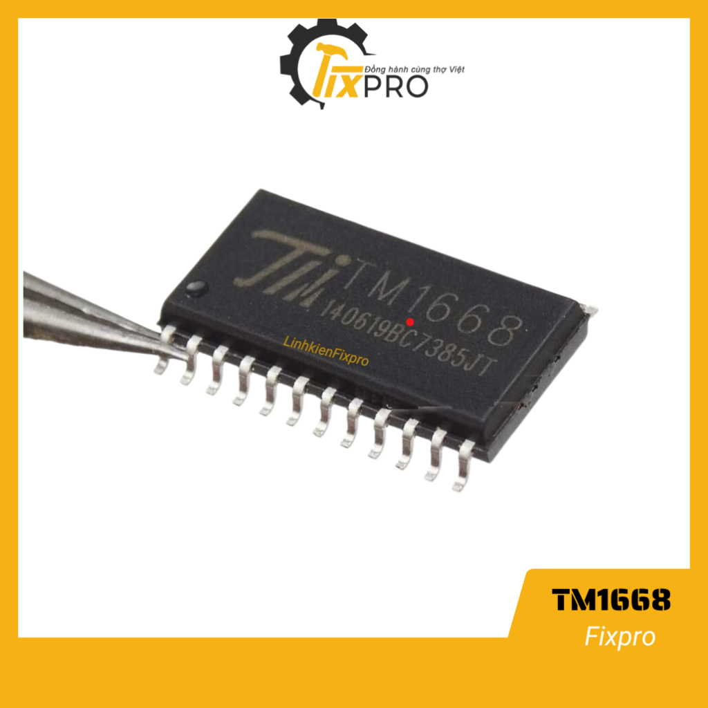 TM1668 SOP-24 IC LED driver chân dán SMD (Túi 3 chiếc)