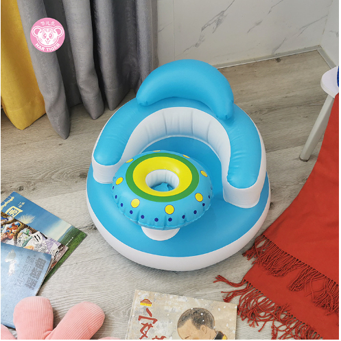 Ghế Hơi Tập Ngồi Cho Bé Bơm Hơi Tự Động Phong Cách Hàn Quốc