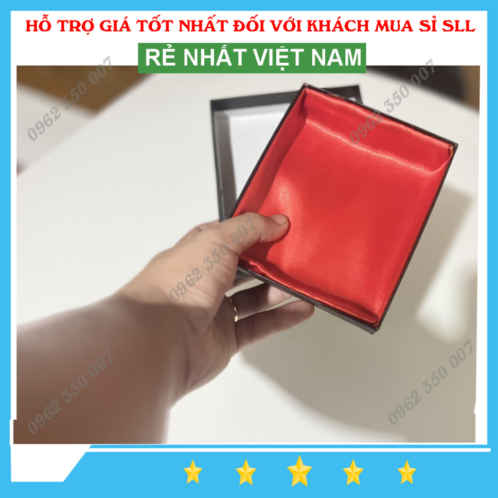 Hộp Đựng Ví  - Đựng Bóp Lót Vải Dày Đẹp -Giá Rẻ