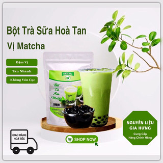 Bột sữa neicha vị matcha/nguyên liệu pha trà sữa pha sẵn siêu nhanh, thơm ngon đúng vị.
