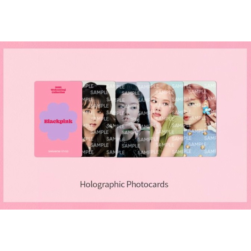 Card ảnh pre welcoming collection 2022 blackpink